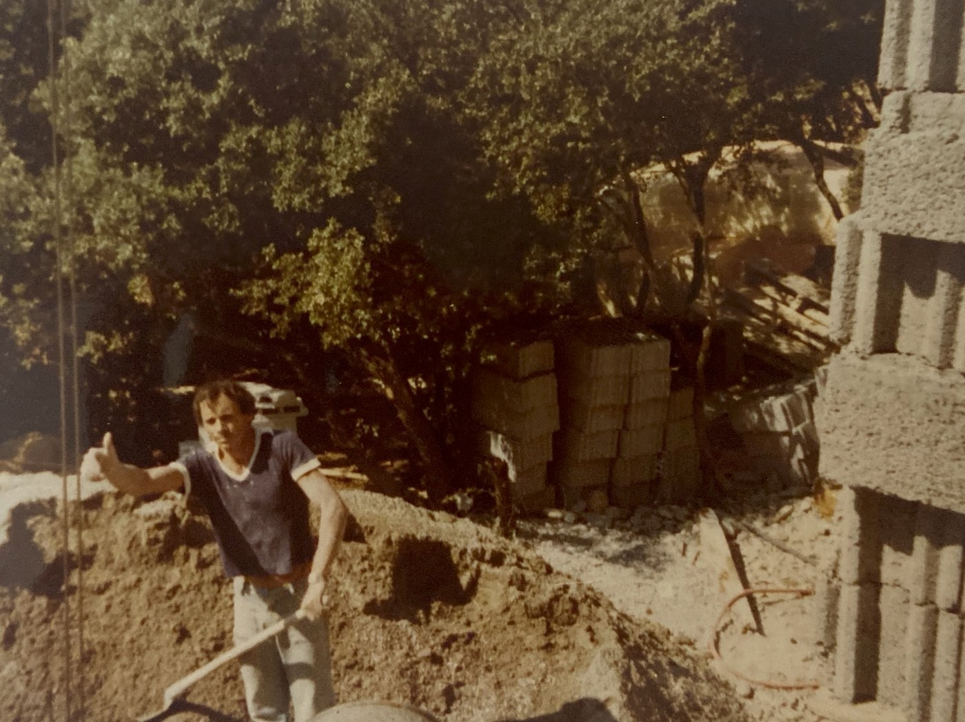 Zivojin Stamenkovic sur chantier — années 80